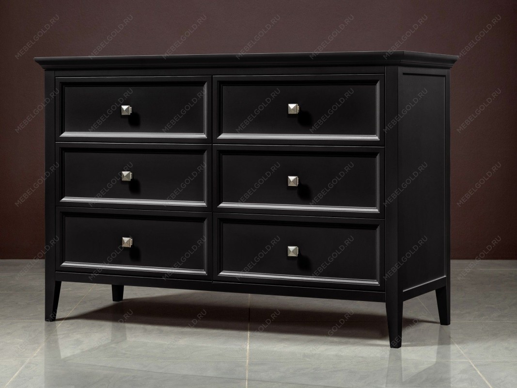 Комод большой 6 ящиков Manhattan (Черный) | изображение 3