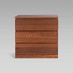 Варма Прайм 3 комод 80x77x48 шпон ясень, коричневый | изображение 1