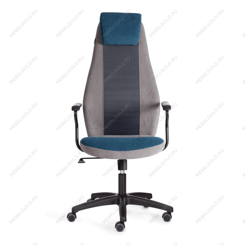 Кресло AVIATOR, флок, ткань, синий/серый/серый, 32/29/W-12 | изображение 4