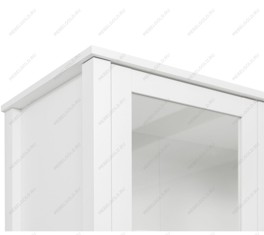 Шкаф-витрина Ева (Хельга) REG2W2S белый | изображение 5