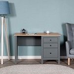 САГА стол письменный 120х56 серый/ясень | изображение 4