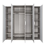 Шкаф Замира 5-дверный серый камень | изображение 1