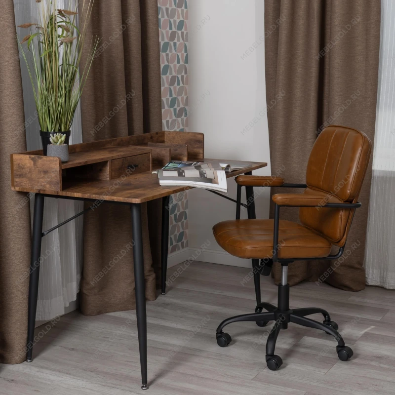 Кресло ALPHA, иск. кожа, Brown (коричневый) | изображение 12