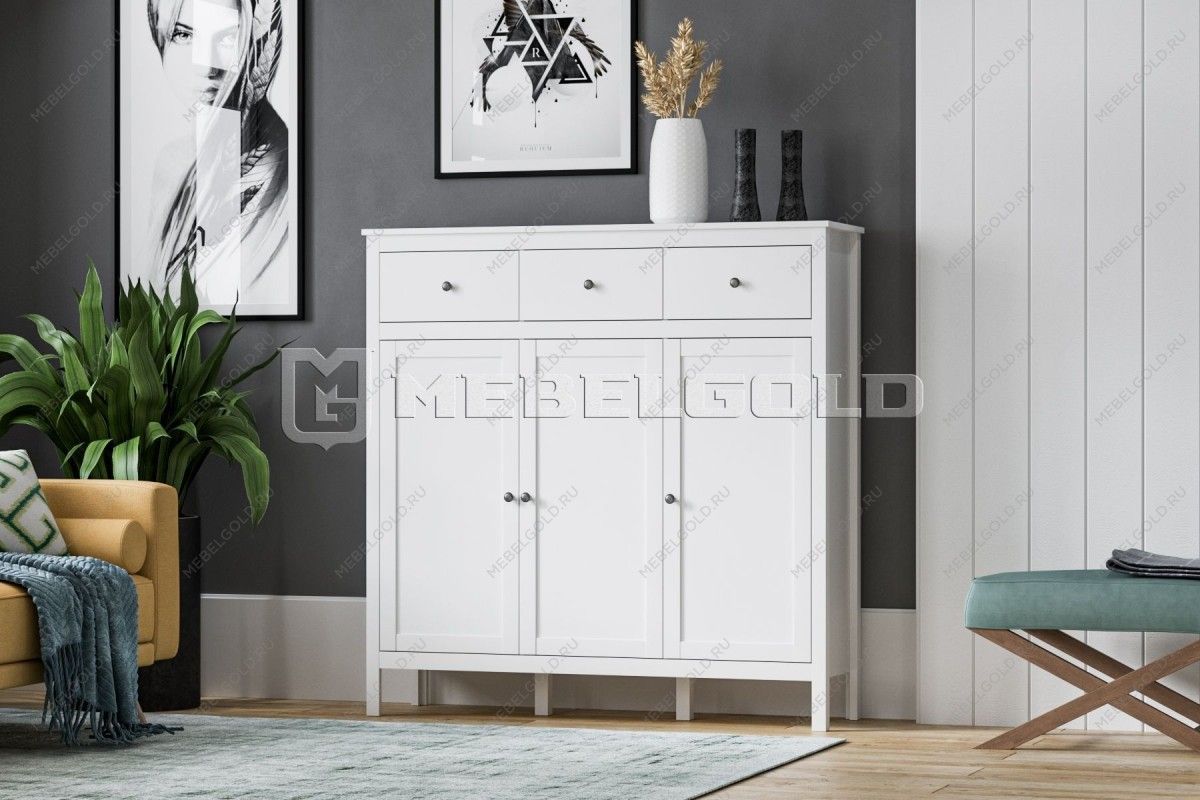 Тумба Ева (Хельга) KOM3D3S белый | изображение 2