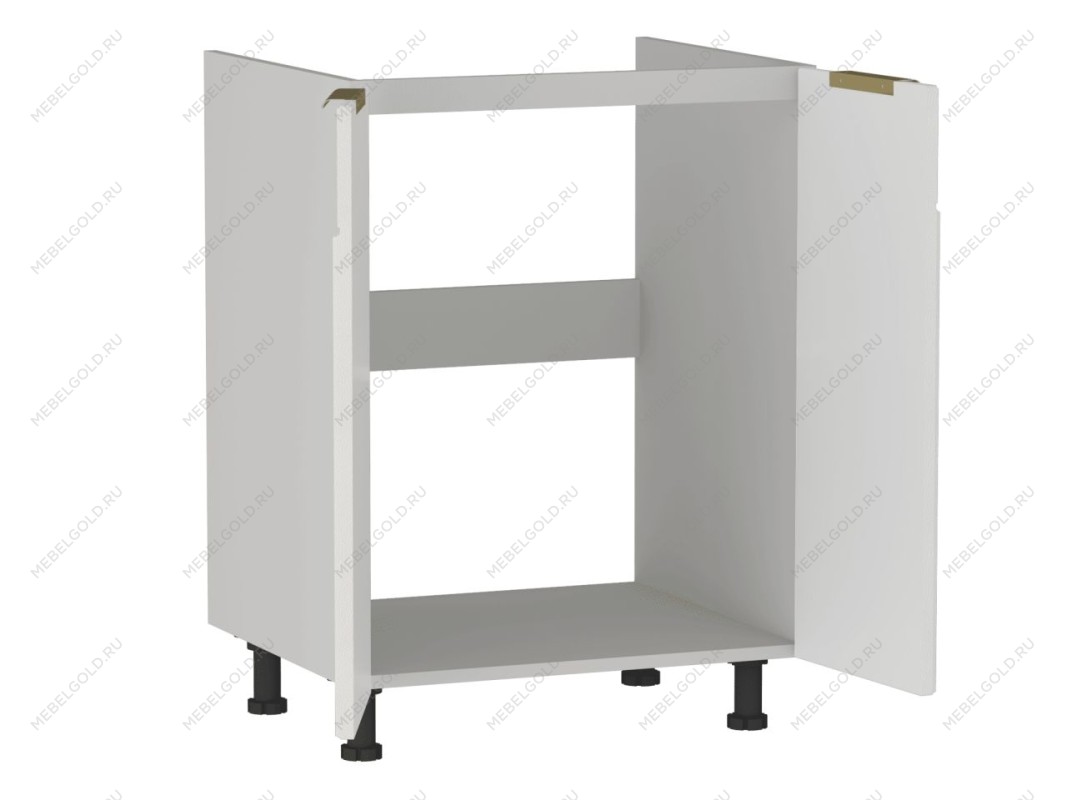 Стол 2-х дверный С-60, Берта (600*528*820) Экокожа Белый, 25308 | изображение 1