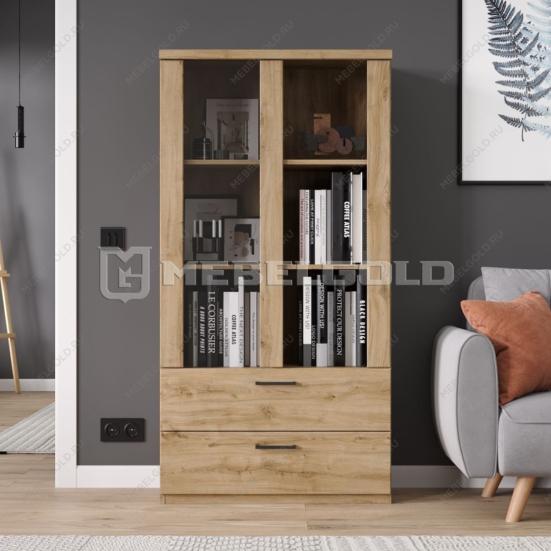 Шкаф с витриной Дорсет 1V2S3N | изображение 1