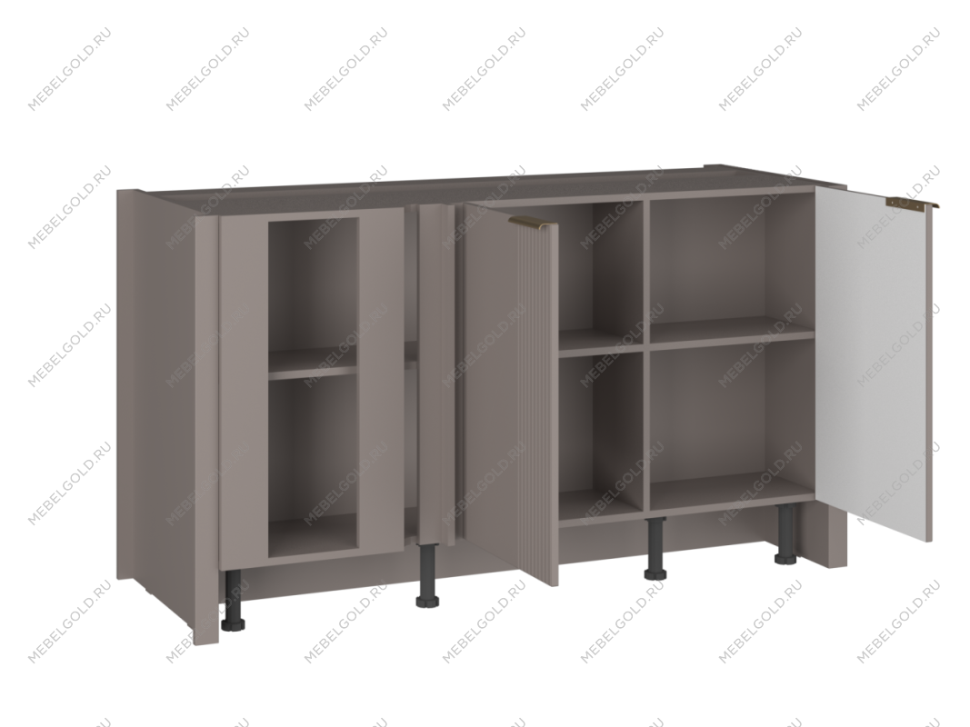 Барная стойка 155 Волна, Фьюжн (1550*600*870) Мокко, 27102 | изображение 1