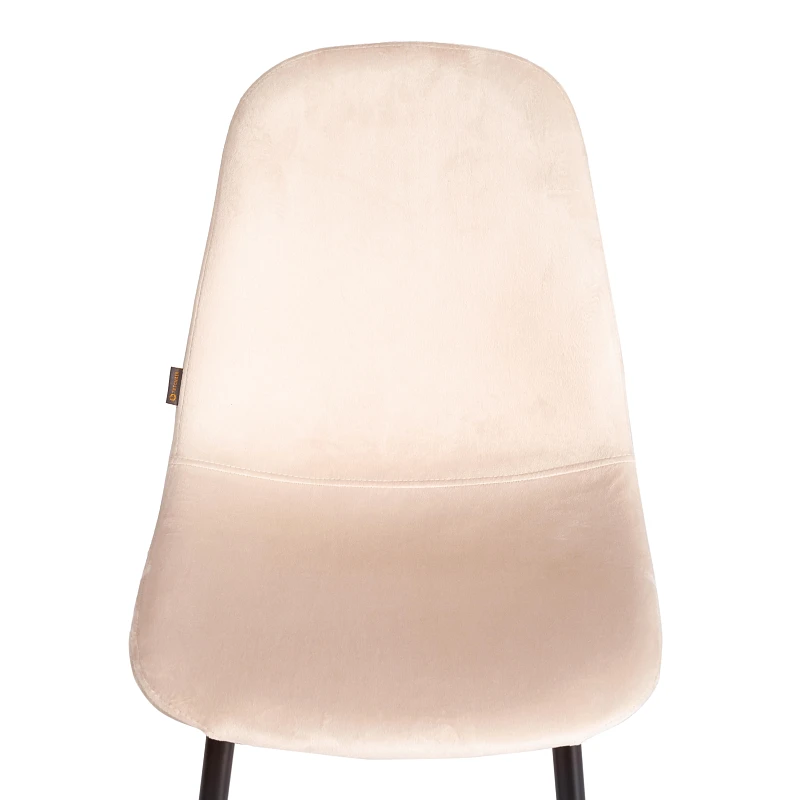 Стул BREEZE (mod. JSC-58), Велюр/металл, 44 х 53 х 86 см, creamy (кремовый) HLR 5 / черный | изображение 5