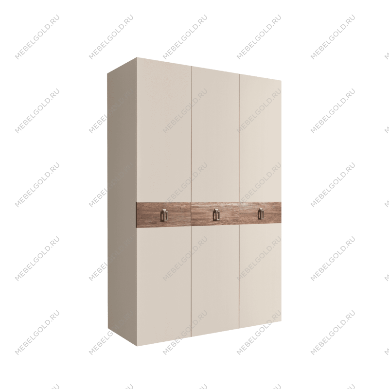 Шкаф 3-х дверный Bogemia Wood Fa (Слоновая кость/Хром) БМШ2/3(Wo)