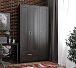 БРИМНЭС / СИРИУС Шкаф трехдверный ИКЕА / IKEA с одним выдвижным ящиком, Дуб Венге | изображение 4