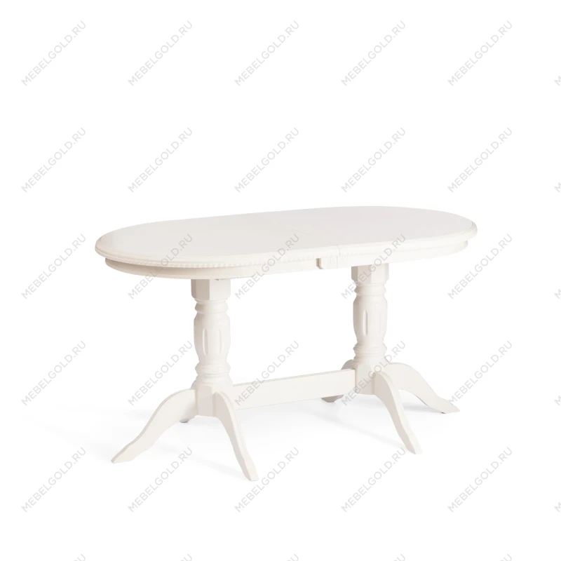 Стол COPPOLA, бук, мдф, 140+40x80x77см, Ivory white | изображение 3