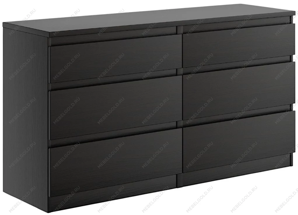 КАСТОР (KULLEN) комод ИКЕА / IKEA 6 ящиков Дуб Венге