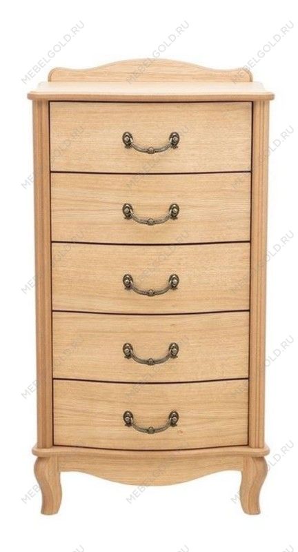 Комод Джульетта узкий 5 ящ.(светлый дуб) | изображение 1