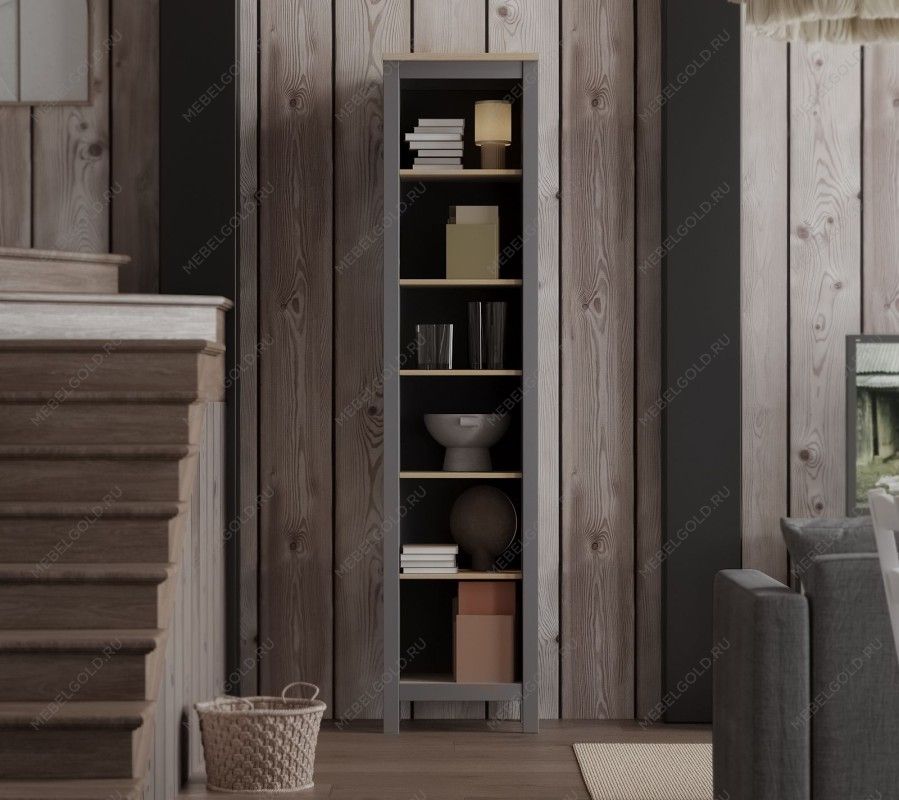 САГА стеллаж 50 серый/ясень | изображение 4