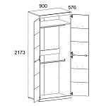 Шкаф 2-створчатый Оскар 2DG | изображение 1