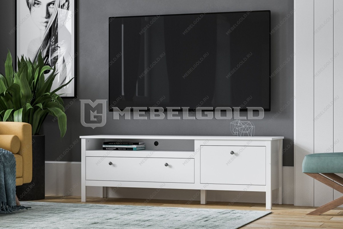 Тумба Ева (Хельга) RTV1D1S белый | изображение 2