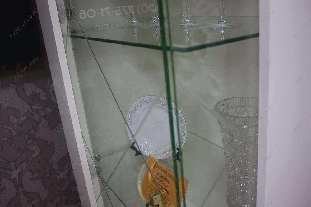 Лобня - Тумба под телевизор (2 двери и 2 фасада) Римини СОЛО (белый золото) РМТ-3 (s) | изображение 6