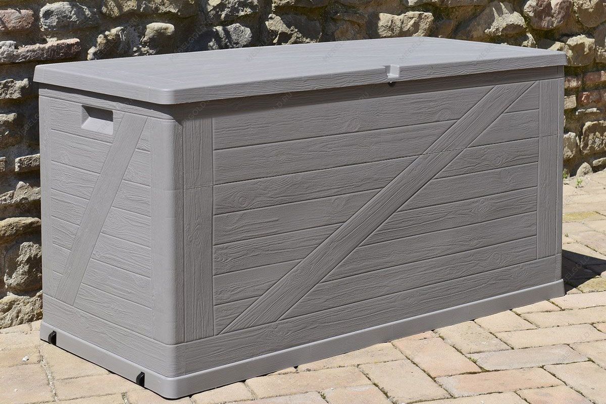 Сундук Toomax WoodLine, 420 л Светло-серый | изображение 1