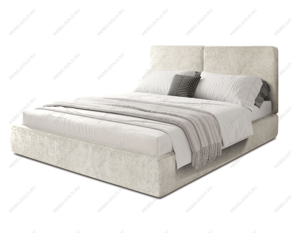 Кровать Natura 1.6 м, с подъемным механизмом Шенилл (Monblan) 501, НТКР-1[3]