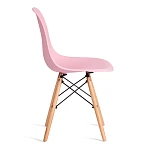 Стул CINDY (EAMES) (mod. 1801), дерево бук/металл/сиденье пластик, 45x51x82 см, Light pink (светло-розовый) | изображение 1