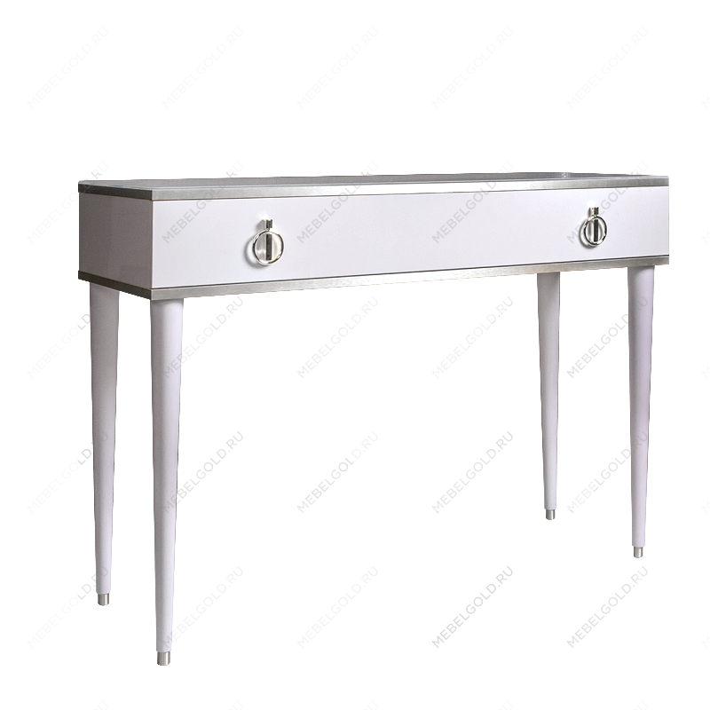 Стол туалетный Римини (Белый/Серебро) РМСТ-1