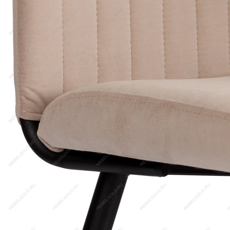 Стул обеденный Monte Carlo, TREND, флок, бежевый/черный, 7, 49х51х93 см | изображение 7