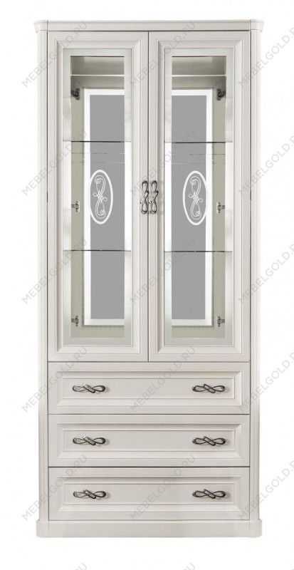 Витрина Мишель 2-ств белый матовый | изображение 1