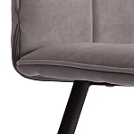 Стул обеденный Bari (2 шт. в упаковке), LT, велюр, серый/черный, 29, 41х55х89 см | изображение 7