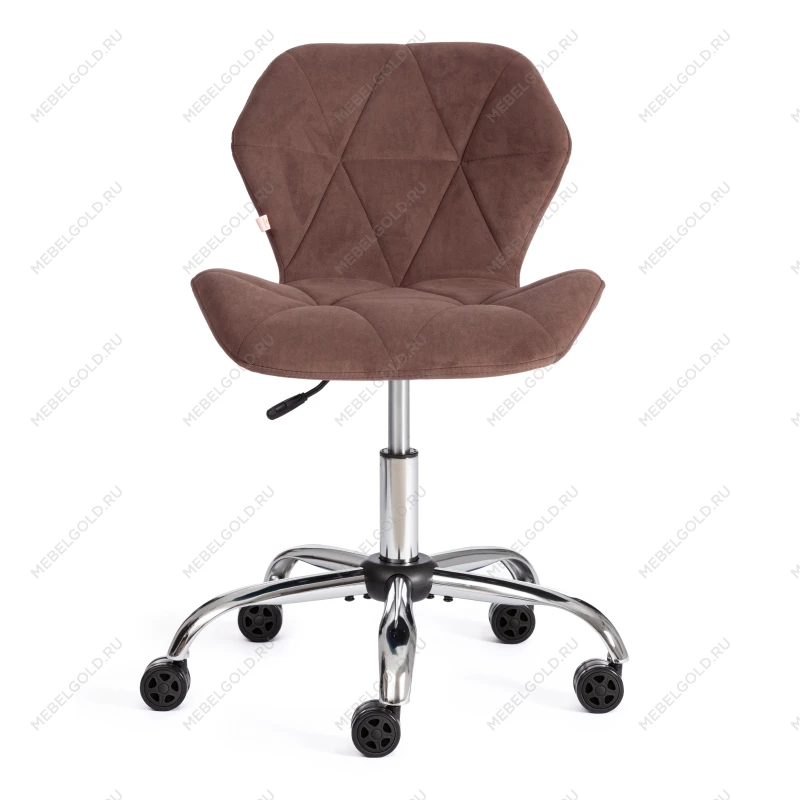 Кресло SELFI, флок, коричневый, 6 | изображение 4