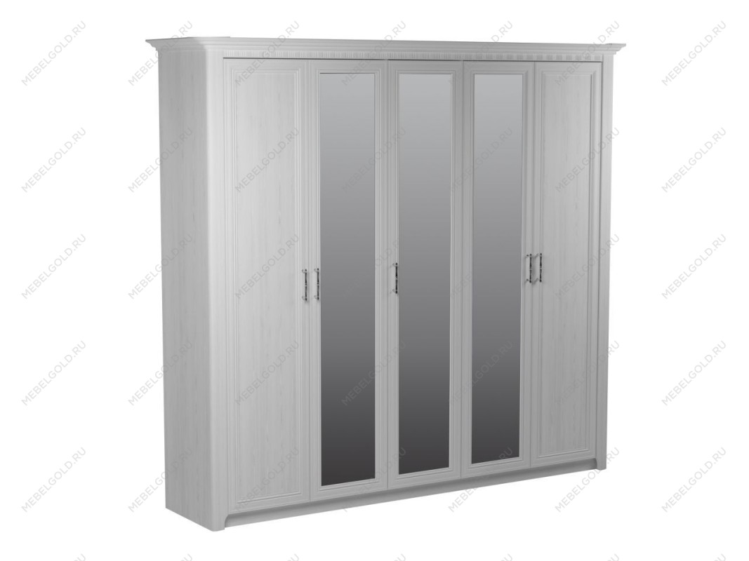 Шкаф 5-дверный, Клер (2544*593*2300) Сосна Андерсен, 11917