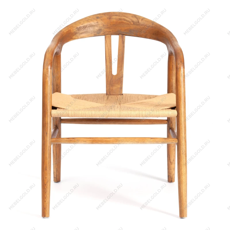 Стул VALI, дерево вяз/бечевка, Груша (№3), 50х46х77 см | изображение 4