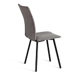 Стул обеденный La Rousse, флок, серый/черный, 29, 49х50х93 | изображение 3