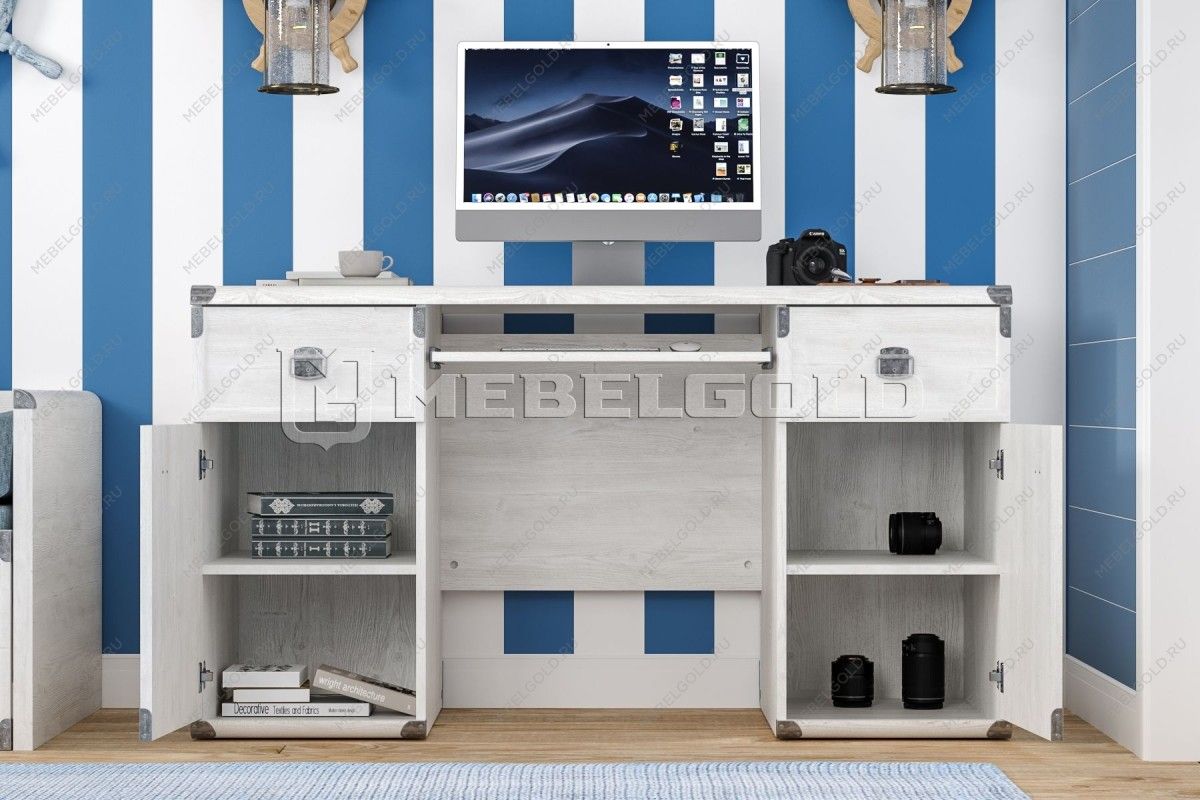 Стол письменный Индиана JBIU2D2S сосна каньон | изображение 3