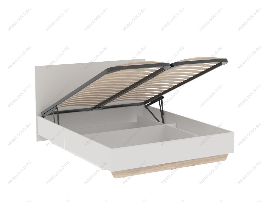 Кровать 1600 с подъемным механизмом, Аврора (1666*2063*1004) Дуб Мария/Кашемир