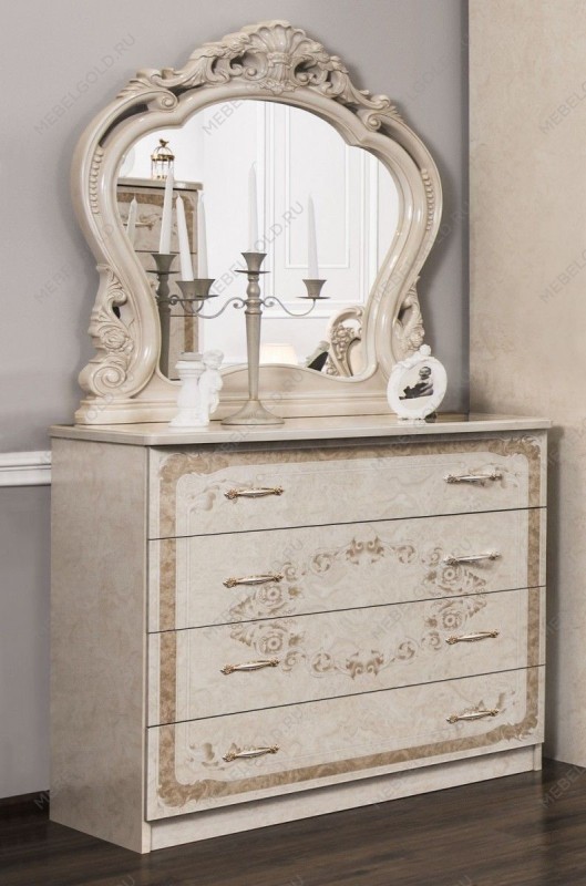 Комод Патрисия 4 ящика крем корень глянец | изображение 1