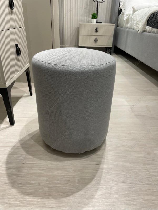 Пуфик Стелла светло серый камень