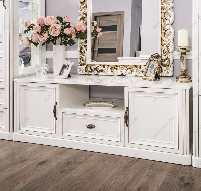 Гостиная Натали 1+тв+2 белый глянец | изображение 2