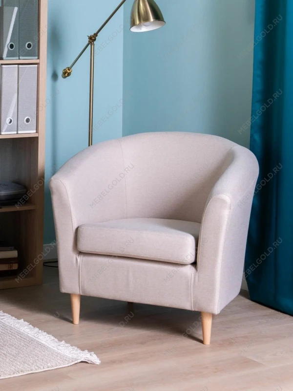 Кресло для отдыха ТУННЕ, 78х68х76, кремовый