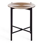 Столик кофейный Secret De Maison BLOOM ( mod. 11873-B ), алюминиевый сплав, 46*46*51 см, черный/античная медь | изображение 1