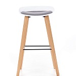 Барный стул Halmar H-86 (белый/серый) | изображение 2