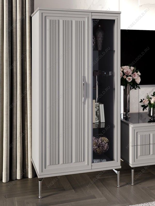 Витрина Замира 2-ств низкая серый | изображение 2