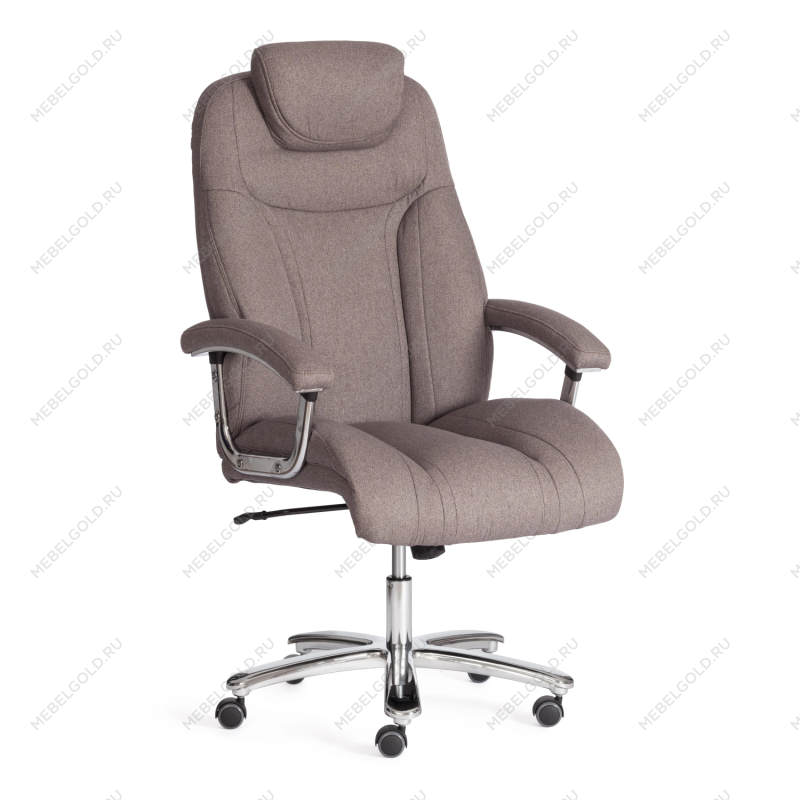 Кресло Trust (max), ткань рогожка Nice, мокко (серо-бежевая)