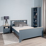 САГА кровать двойная 140х200 темно-бирюзовая/ясень | изображение 5