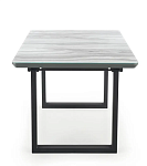 Стол обеденный Halmar MARLEY раскладной (белый мрамор/серый/черный) | изображение 6