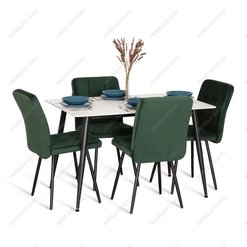 Стул обеденный Medeo, LT, велюр, Deep Forest (изумруд), 45х56х89 см | изображение 9