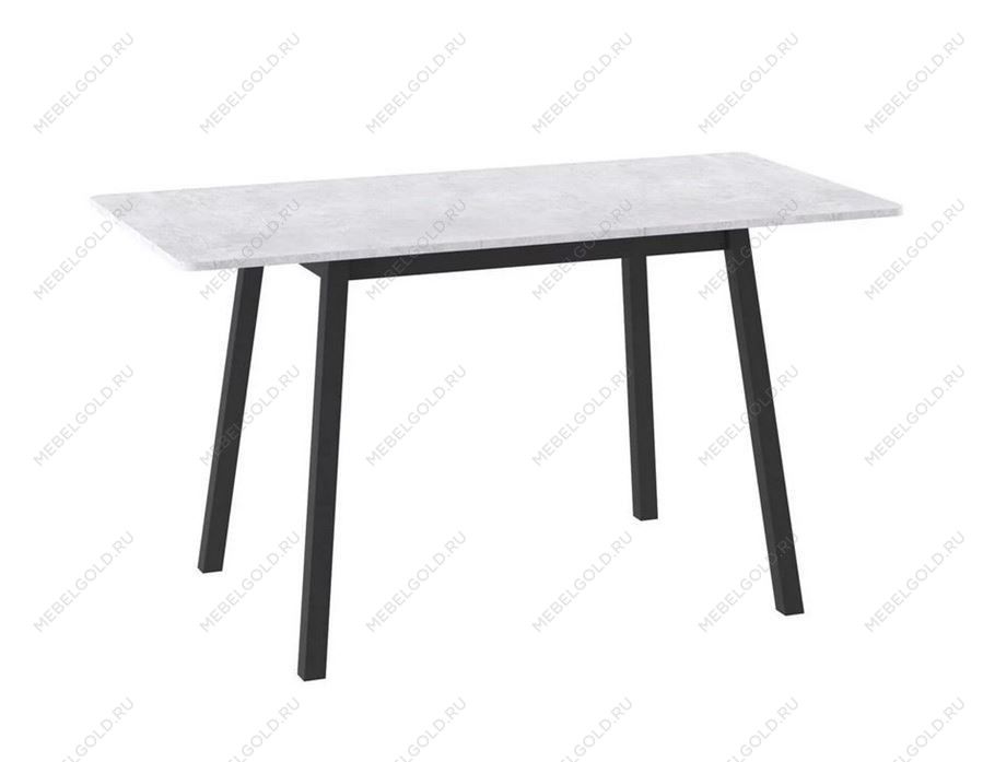 Стол Бриз (R)-94 раздвижной (Серый сланец/черный) 94(126)х64 | изображение 1