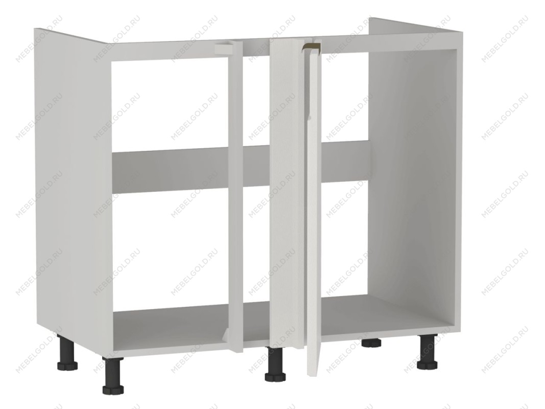 Стол под мойку угловой СМУ-100, Берта (900*554*820) Экокожа Белый, 25318 | изображение 3