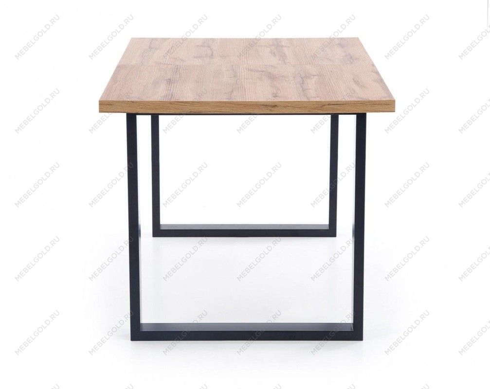 Стол обеденный Halmar VENOM 160/210 раскладной (дуб вотан/черный) | изображение 1