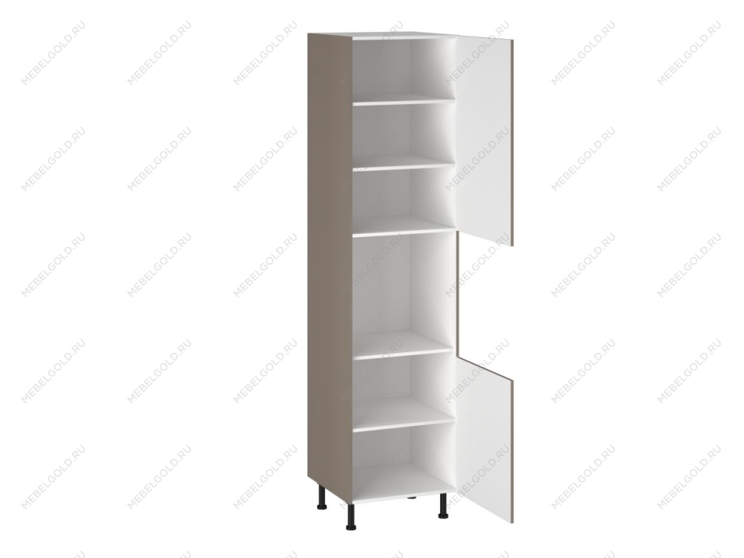 Шкаф-пенал 960 ПГ-60 бока МДФ, Виста (600*586*2456) Мокко, 25489 | изображение 1