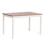 Обеденный комплект Соната (стол + 4 стула)/Sonata dining set, массив сосны, стол: 120х75х73см  стул :41х50х95см, антик/белый | изображение 1